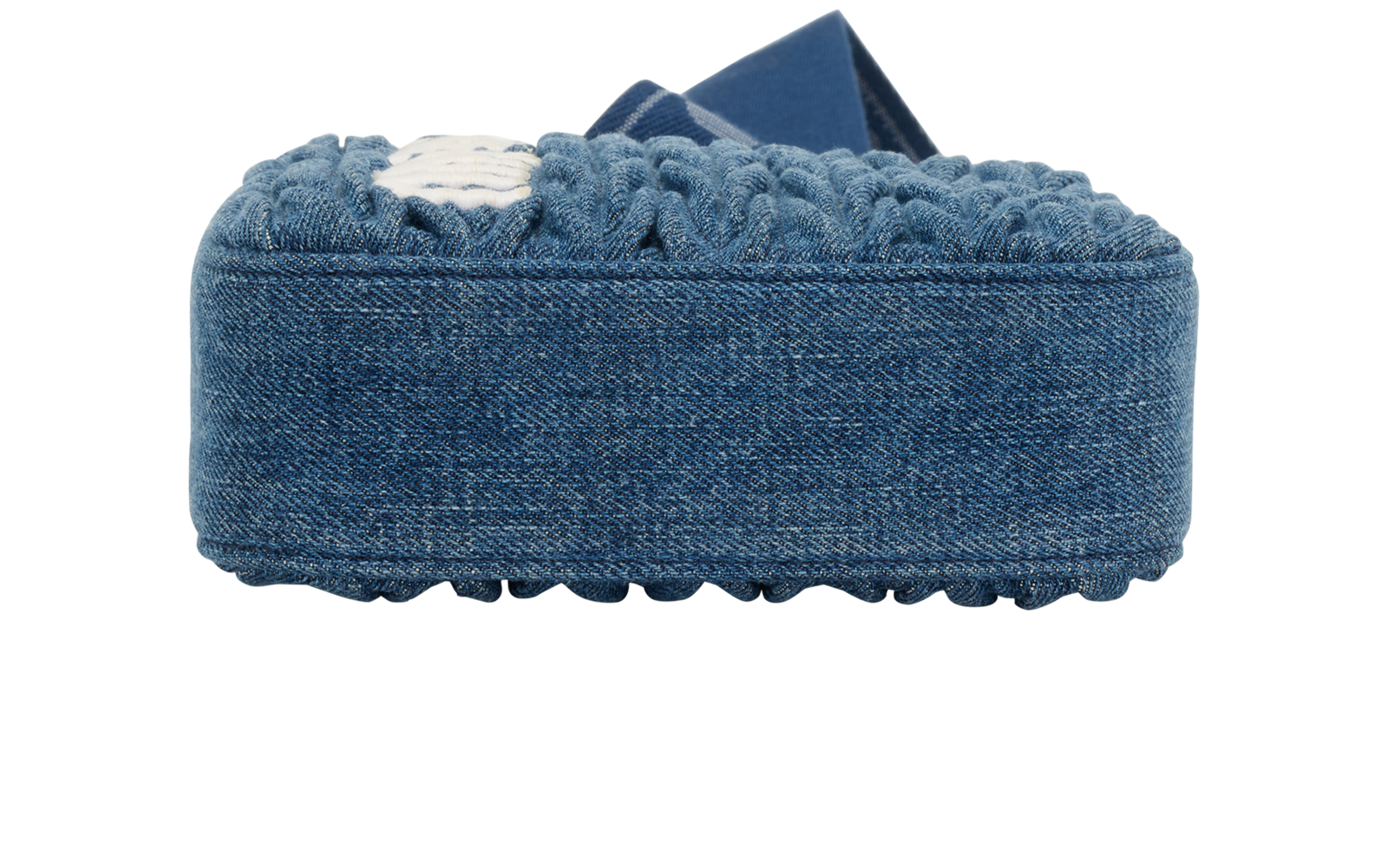 Denim Matelasse Crossbody, &pound;750, Handbags, Blue, Canvas, Top view